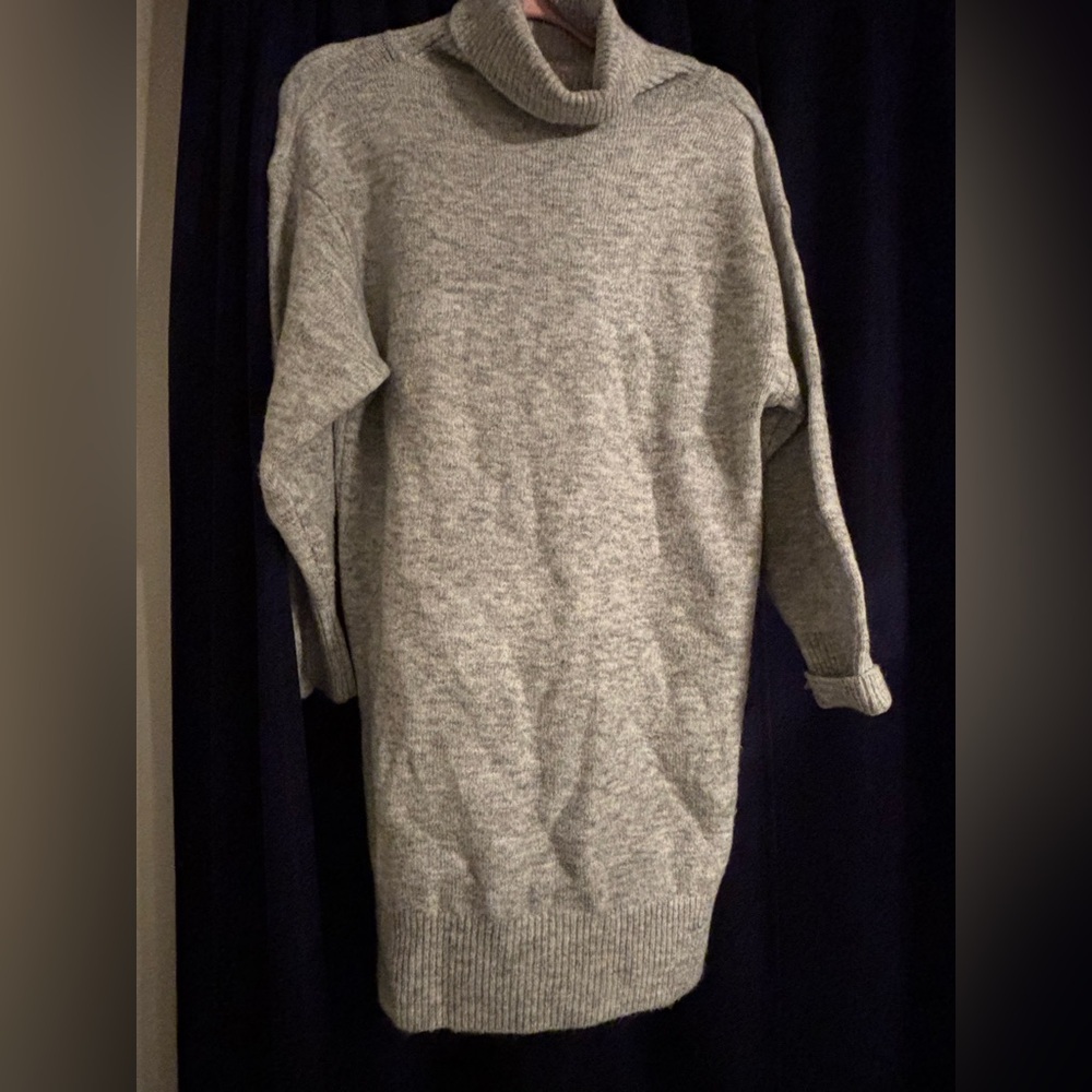 Classic Gray Sweater Dress